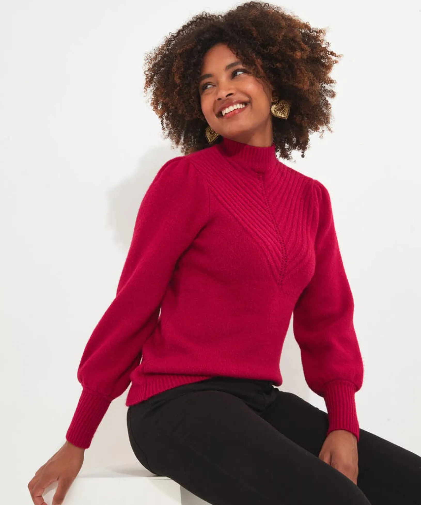 dress_to_impress_jumper_0.webp Shop Women's Collection | Cardigans & Coatigans | Sale Knitwear & Jumpers | Top Picks | Top Picks | Women's Joe Browns Dress To Impress Jumper Red