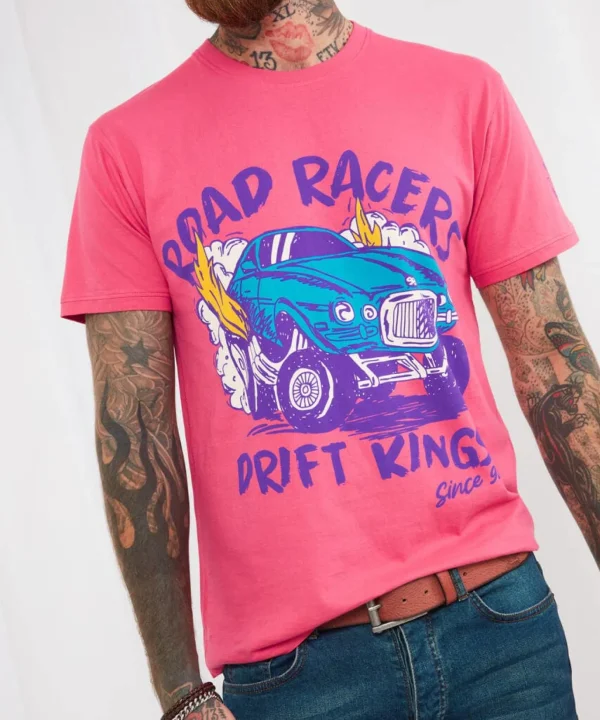Sale Tops & T-Shirts | Men,s Joe Browns Drift Kings Tee Pink