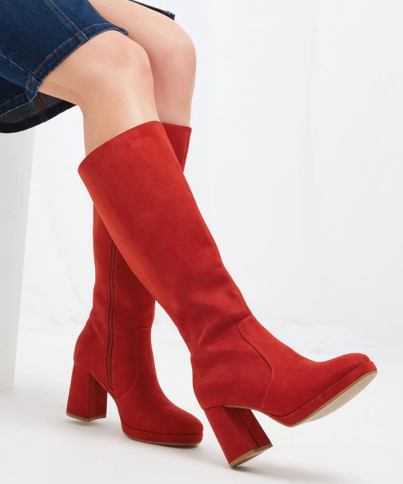 east_riverside_platform_b_1.webp Boots & Shoes | Sale Boots & Shoes | Women's | Women's Joe Browns East Riverside Platform Boots Burnt Orange