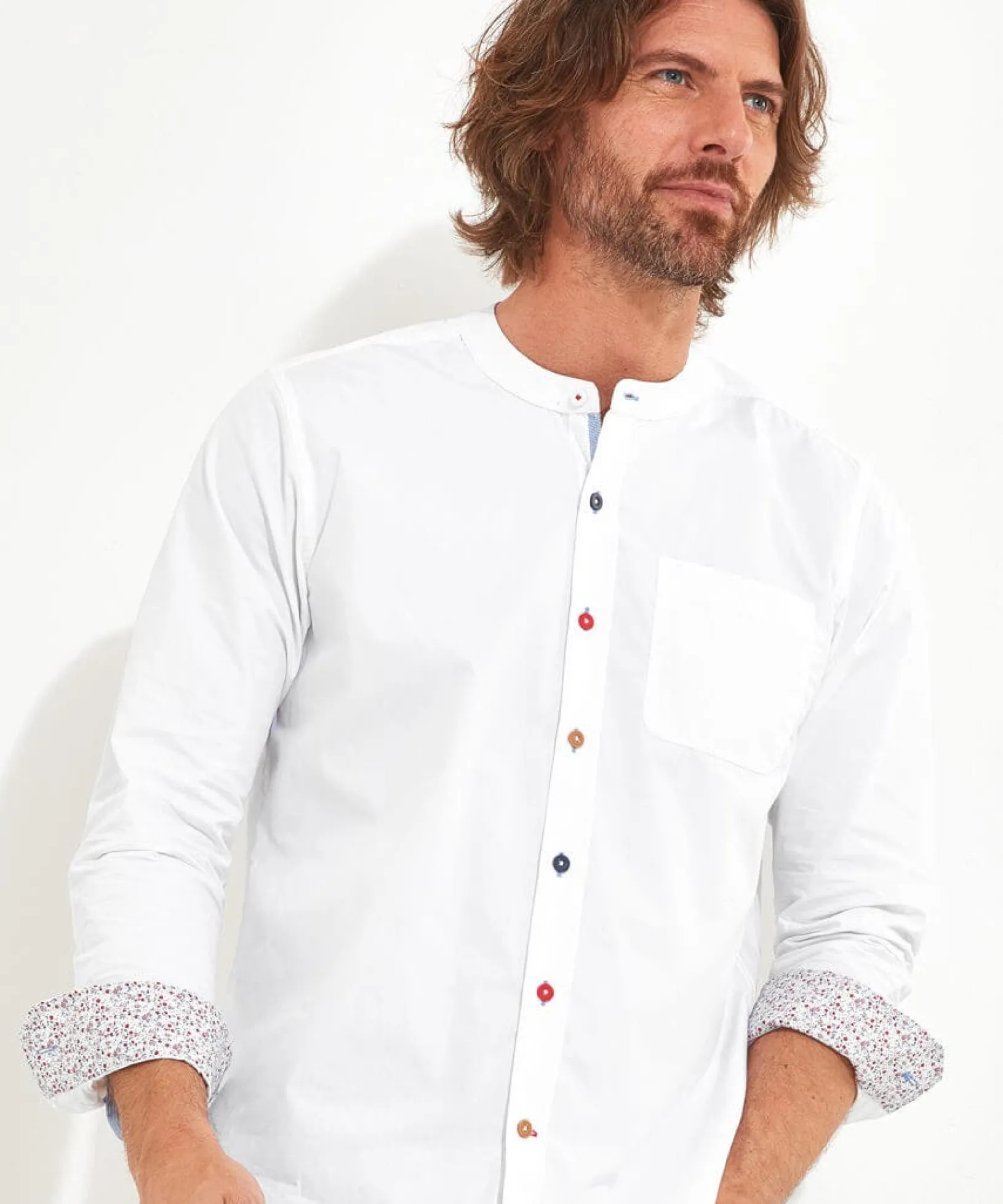 easy_going_grandad_shirt_3.webp Work Shirts | Shirts | Top Picks | Men,s Joe Browns Easy Going Grandad Shirt White