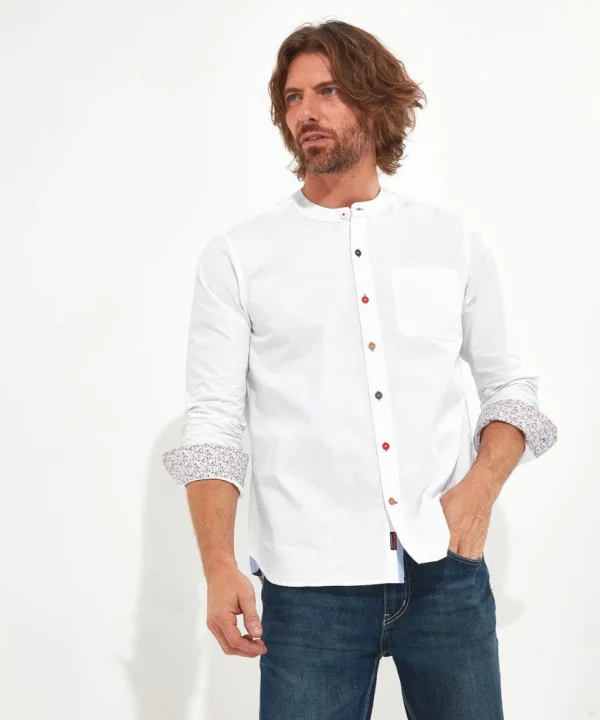 Work Shirts | Shirts | Top Picks | Men,s Joe Browns Easy Going Grandad Shirt White