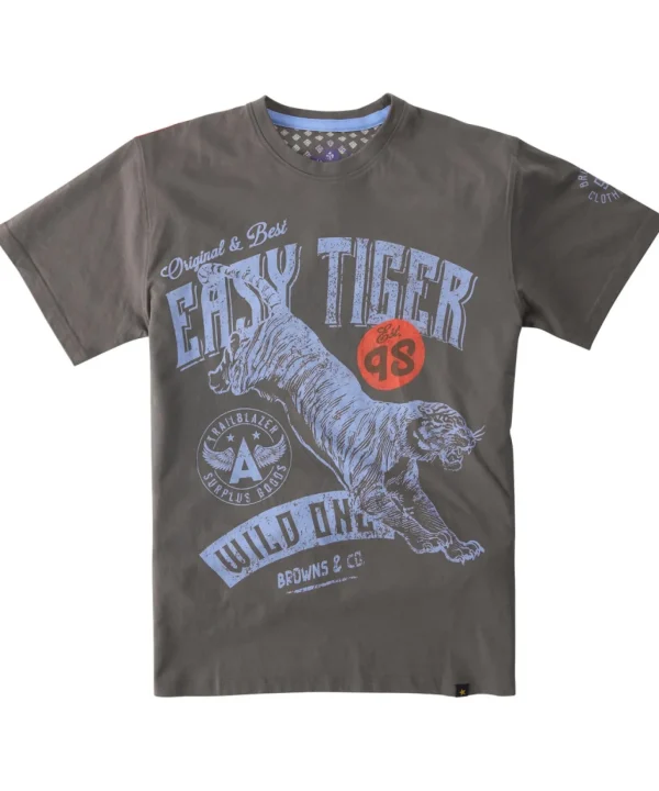 Shop Men's Collection | Graphic T-Shirts | Tops & T-Shirts | Sale Tops & T-Shirts | Top Picks | Top Picks | Men，s | Men，s Joe Browns Easy Tiger Tee Grey