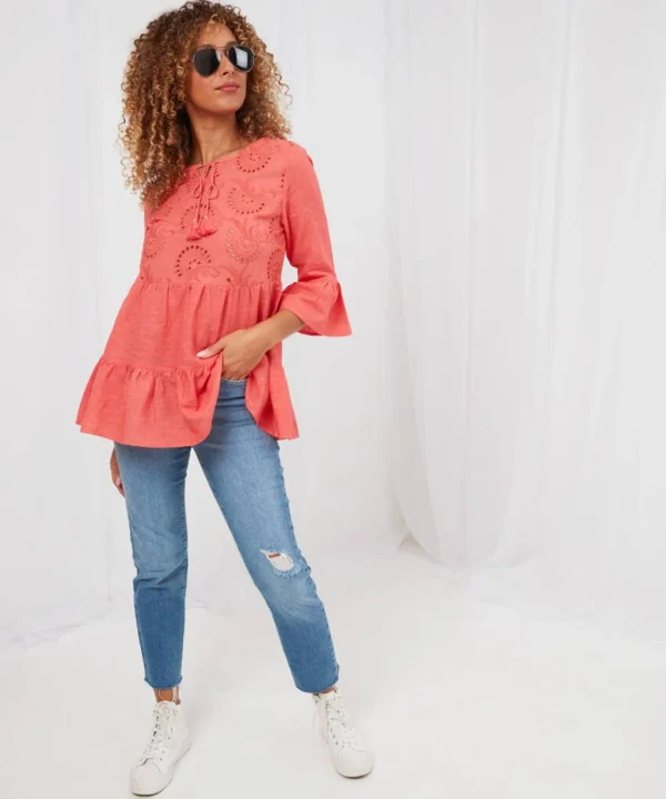 Sale Tops, Tunics & Blouses | Women's Joe Browns Easy Wearer Summer Top Orange
