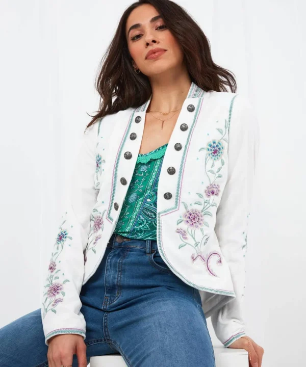 Shop Blazers | Sale Coats & Jacket | Women's | Women's Joe Browns Elegant Embroidered Jacket Multi