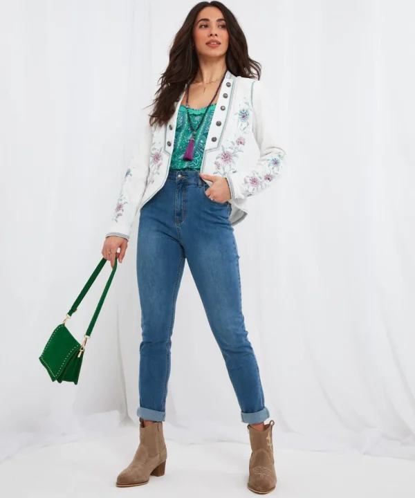 Shop Blazers | Sale Coats & Jacket | Women's | Women's Joe Browns Elegant Embroidered Jacket Multi