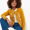 Coats & Jackets | Shop Blazers | Sale Coats & Jacket | Women's | Women's | Women's Joe Browns Elegantly Embroidered Boutique Jacket Yellow