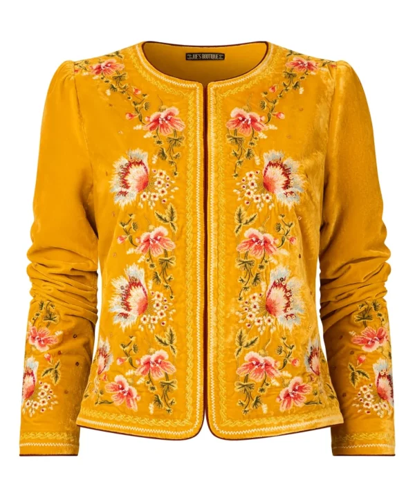 Coats & Jackets | Shop Blazers | Sale Coats & Jacket | Women's | Women's | Women's Joe Browns Elegantly Embroidered Boutique Jacket Yellow