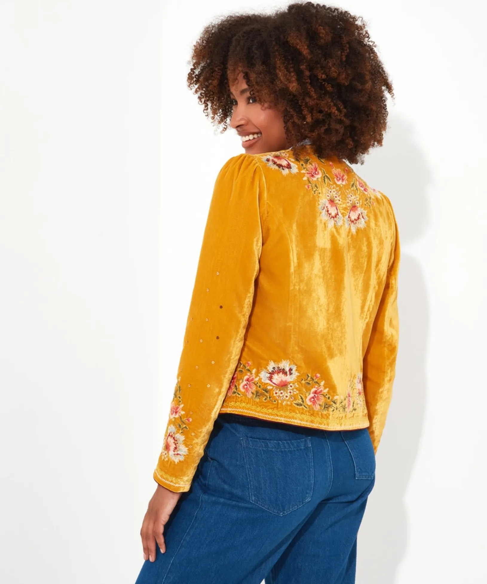 elegantly_embroidered_bou_4.webp Coats & Jackets | Shop Blazers | Sale Coats & Jacket | Women's | Women's | Women's Joe Browns Elegantly Embroidered Boutique Jacket Yellow