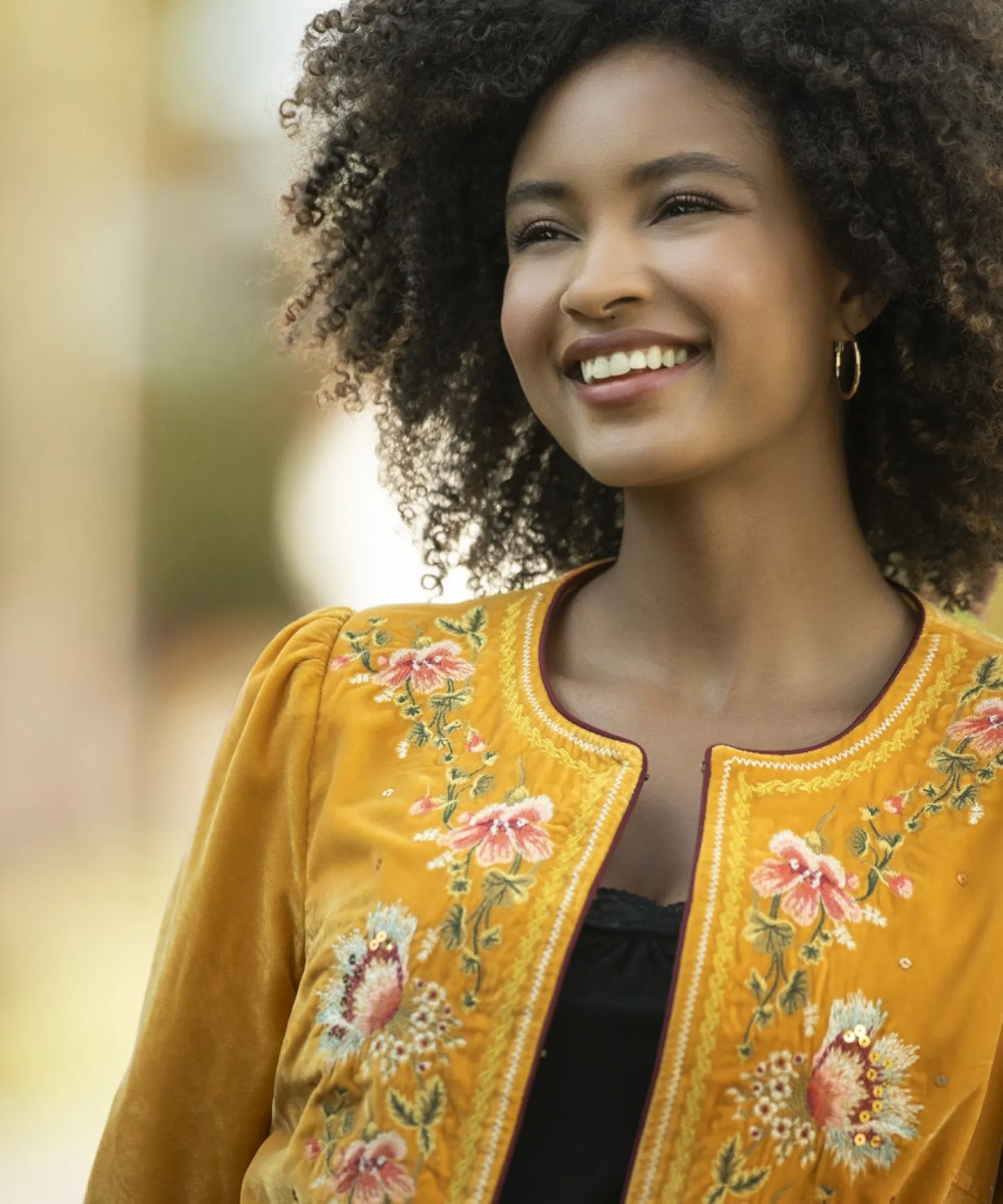 elegantly_embroidered_bou_6.webp Coats & Jackets | Shop Blazers | Sale Coats & Jacket | Women's | Women's | Women's Joe Browns Elegantly Embroidered Boutique Jacket Yellow