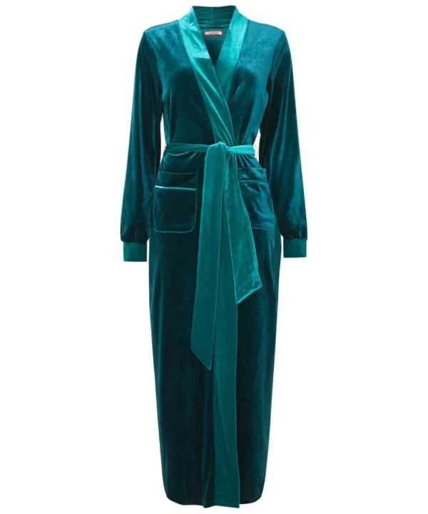Shop Women's Collection | Pyjamas & Loungewear | Gifts | Sale Pyjamas & Loungewear | Top Picks | Women's | Women's | Women's Joe Browns Embroidered Dressing Gown Teal