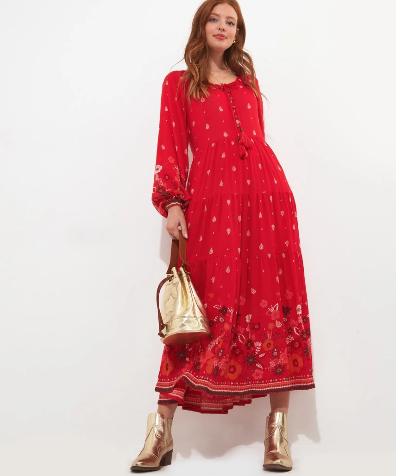 endless_summer_dress_0.webp Maxi Dresses | Boho Dresses | Dresses | Sale Dresses | Top Picks | Top Picks | Women's | Women's Joe Browns Endless Summer Dress Red
