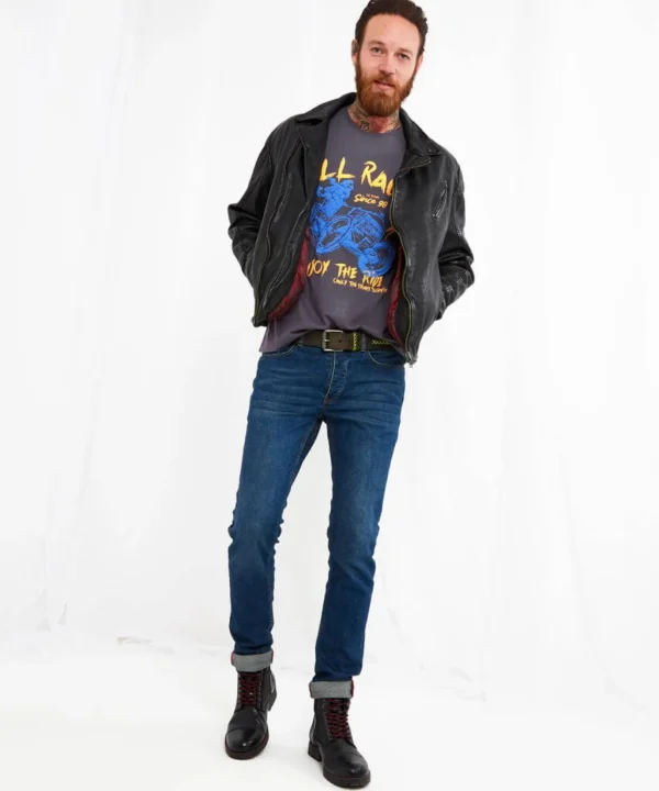 Sale Tops & T-Shirts | Men,s Joe Browns Enjoy the Ride Tee Grey