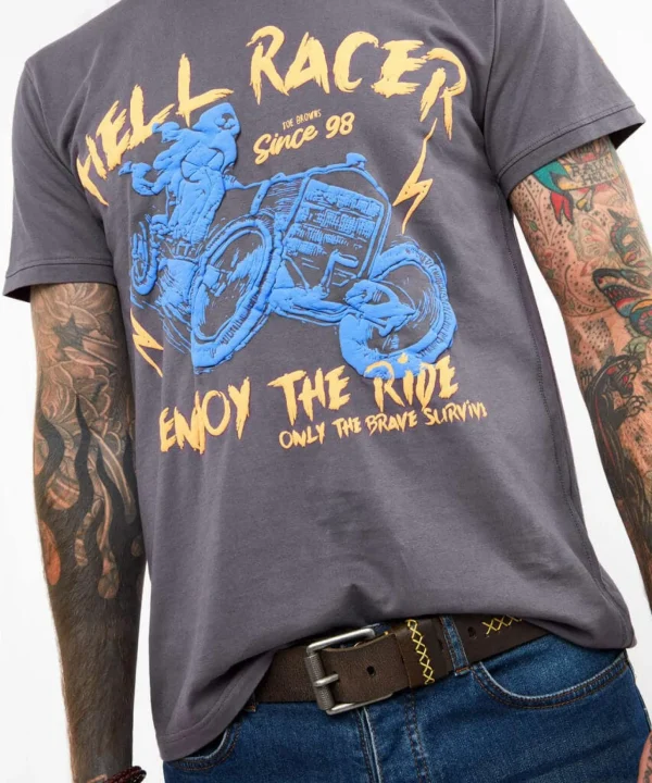 Sale Tops & T-Shirts | Men,s Joe Browns Enjoy the Ride Tee Grey
