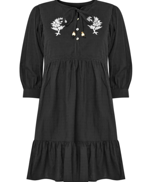 Sale Tops, Tunics & Blouses | Women's Joe Browns Erin Embroidered Tunic Black
