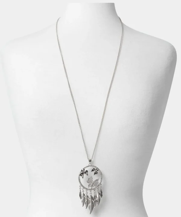 Gifts | Accessories & Jewellery | Sale Accessories & Jewellery | Women's | Women's | Women's Joe Browns Evening Charms Feather Necklace Silver