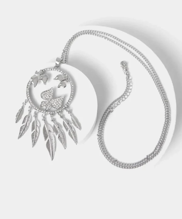 Gifts | Accessories & Jewellery | Sale Accessories & Jewellery | Women's | Women's | Women's Joe Browns Evening Charms Feather Necklace Silver