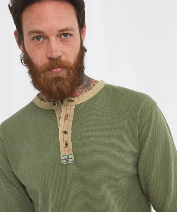 Shop Men's Collection | Plain Tops & T-Shirts | Henley Tops | Hoodies & Sweatshirts | Layering Essentials | Tops & T-Shirts | Top Picks | Top Picks | Men，s | Men，s | Men，s | Men，s Joe Browns Every Day Henley Khaki / Blue / Brown / Bay Blue