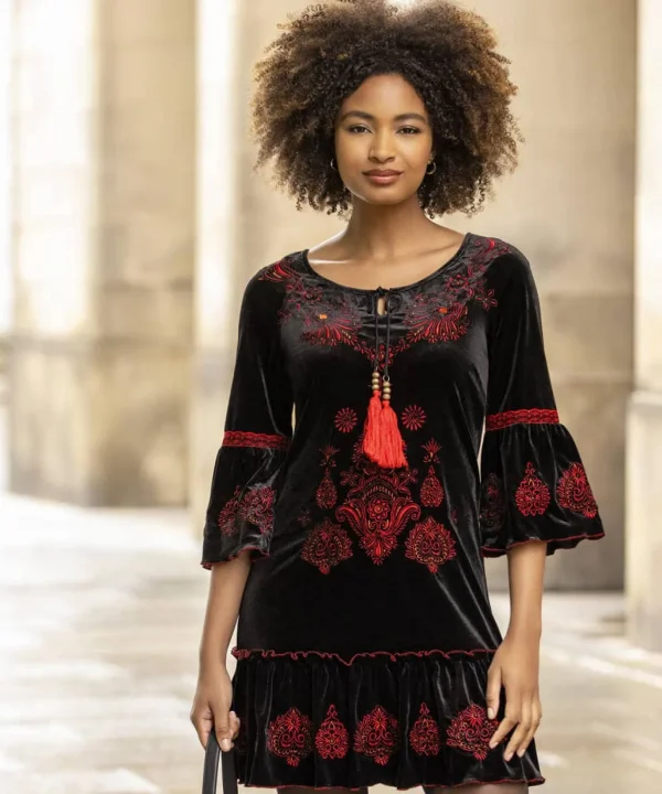 Shop Women's Collection | Velvet & Devor茅 Dresses | Boho Dresses | Party Dresses | Occasion Outfits | Tops, Tunics & Blouses | Dresses | Sale Tops, Tunics & Blouses | Top Picks | Top Picks | Top Picks | Top Picks | Top Picks | Women's | Women's | Women's Joe Browns Evie Embroidered Tunic Black