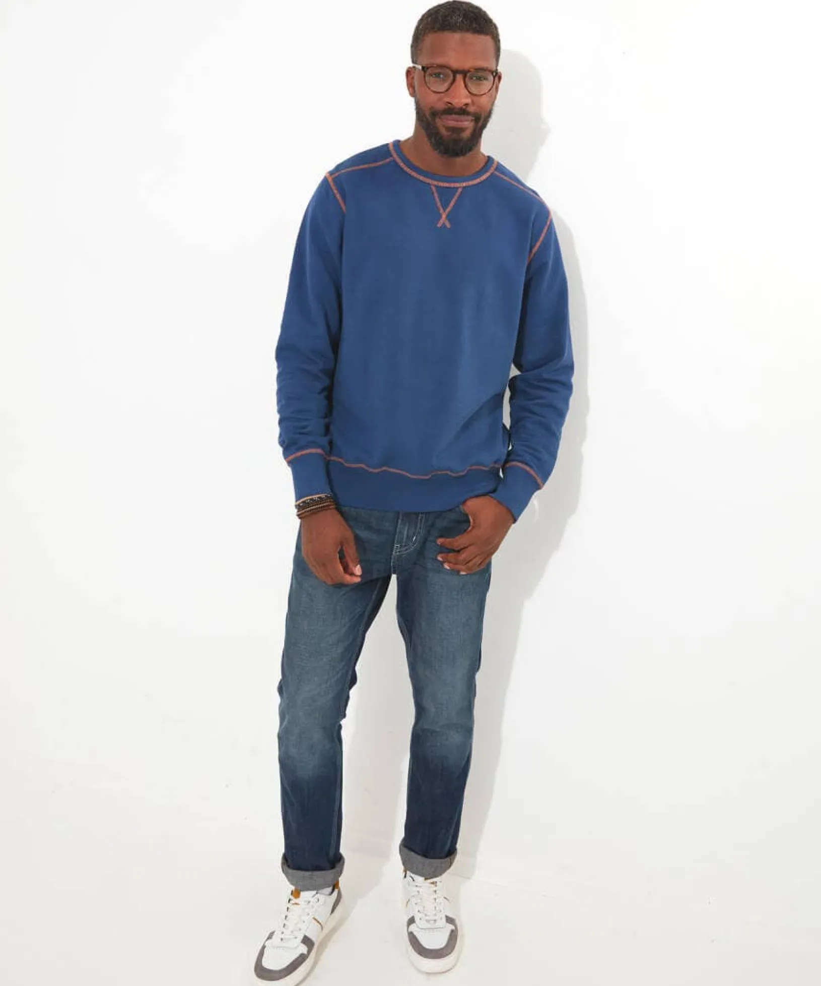 exceptional_everday_crew_2.webp Shop Men's Collection | Hoodies & Sweatshirts | Knitwear & Jumpers | Tops & T-Shirts | Sale Tops & T-Shirts | Top Picks | Men,s | Men,s | Men,s | Men,s Joe Browns Exceptional Everday Crew Navy