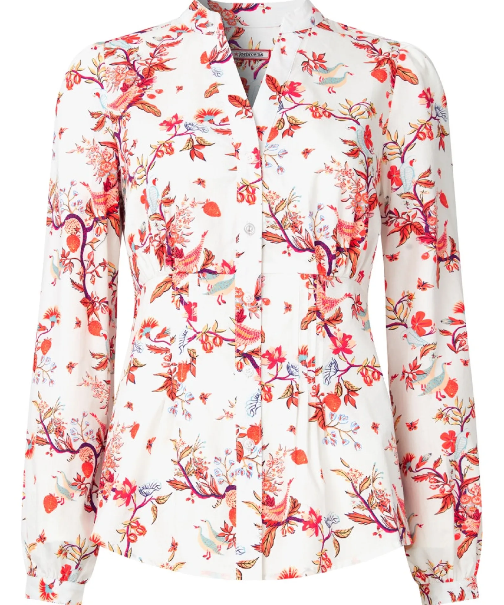 exotic_birds_shirt_1.webp Tops, Tunics & Blouses | Sale Tops, Tunics & Blouses | Women's | Women's Joe Browns Exotic Birds Shirt White