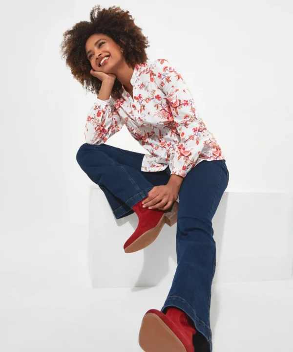 Tops, Tunics & Blouses | Sale Tops, Tunics & Blouses | Women's | Women's Joe Browns Exotic Birds Shirt White