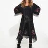 Tops, Tunics & Blouses | Sale Tops, Tunics & Blouses | Women's | Women's Joe Browns Exquisite Embroidered Kimono Black