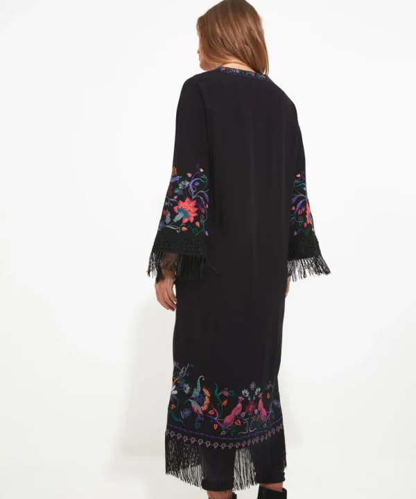 Tops, Tunics & Blouses | Sale Tops, Tunics & Blouses | Women's | Women's Joe Browns Exquisite Embroidered Kimono Black
