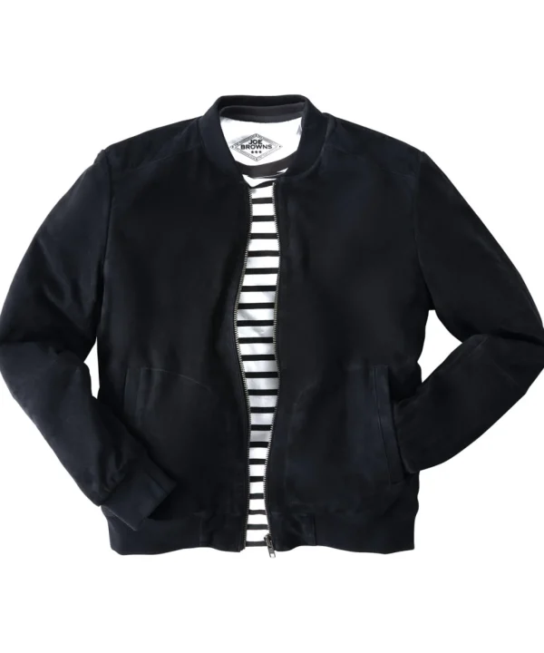 Shop Men's Collection | Leather Jackets | Layering Essentials | Coats & Jackets | Top Picks | Men，s | Men，s | Men，s Joe Browns Exquisite Premium Suede Bomber Navy