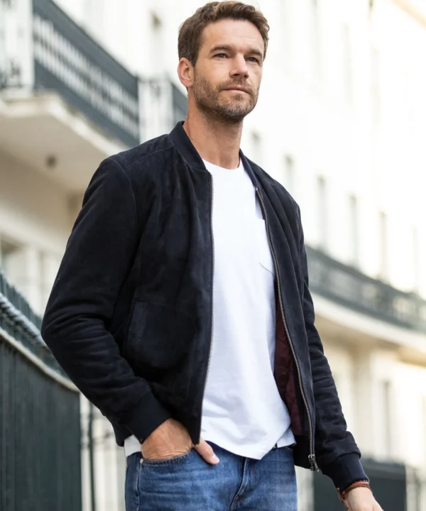 Shop Men's Collection | Leather Jackets | Layering Essentials | Coats & Jackets | Top Picks | Men，s | Men，s | Men，s Joe Browns Exquisite Premium Suede Bomber Navy