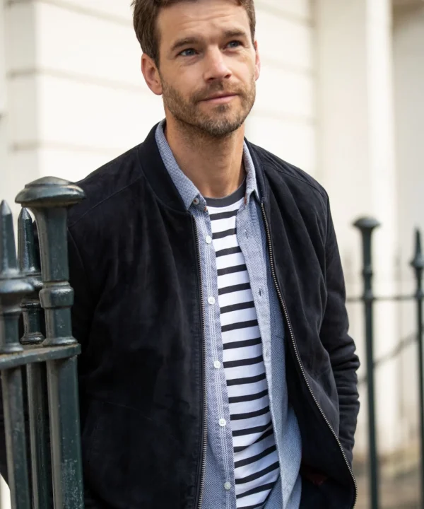 Shop Men's Collection | Leather Jackets | Layering Essentials | Coats & Jackets | Top Picks | Men，s | Men，s | Men，s Joe Browns Exquisite Premium Suede Bomber Navy