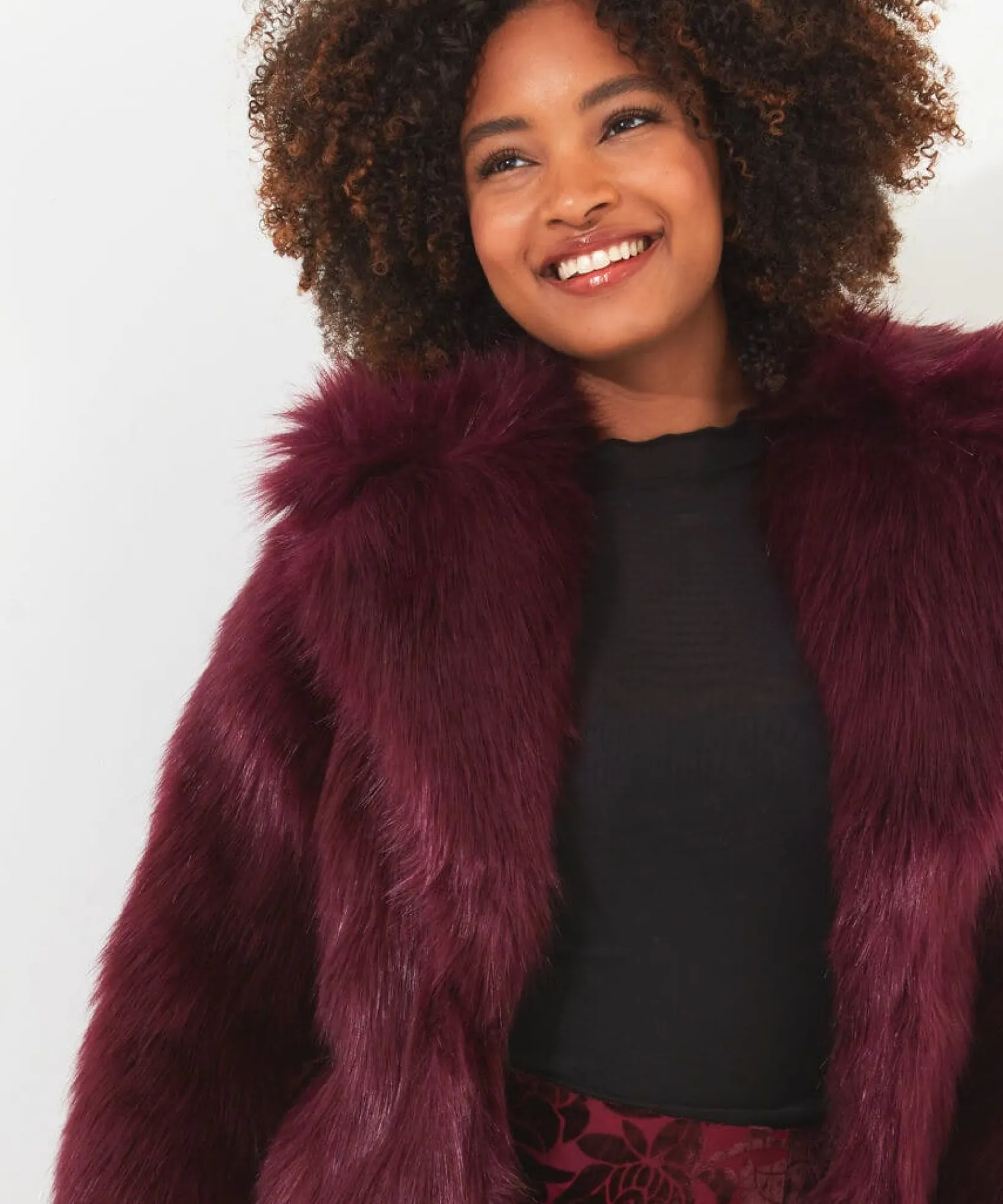 fabulous_faux_fur_coat_5.webp Shop Women's Collection | Occasion Outfits | Gifts | Coats & Jackets | Sale Coats & Jacket | Top Picks | Top Picks | Women's | Women's | Women's Joe Browns Fabulous Faux Fur Coat Berry