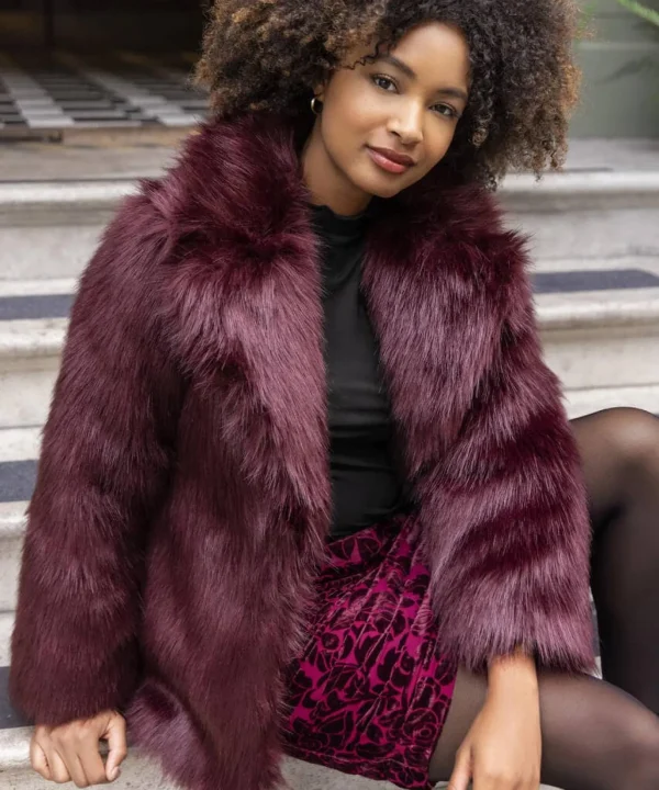 Shop Women's Collection | Occasion Outfits | Gifts | Coats & Jackets | Sale Coats & Jacket | Top Picks | Top Picks | Women's | Women's | Women's Joe Browns Fabulous Faux Fur Coat Berry
