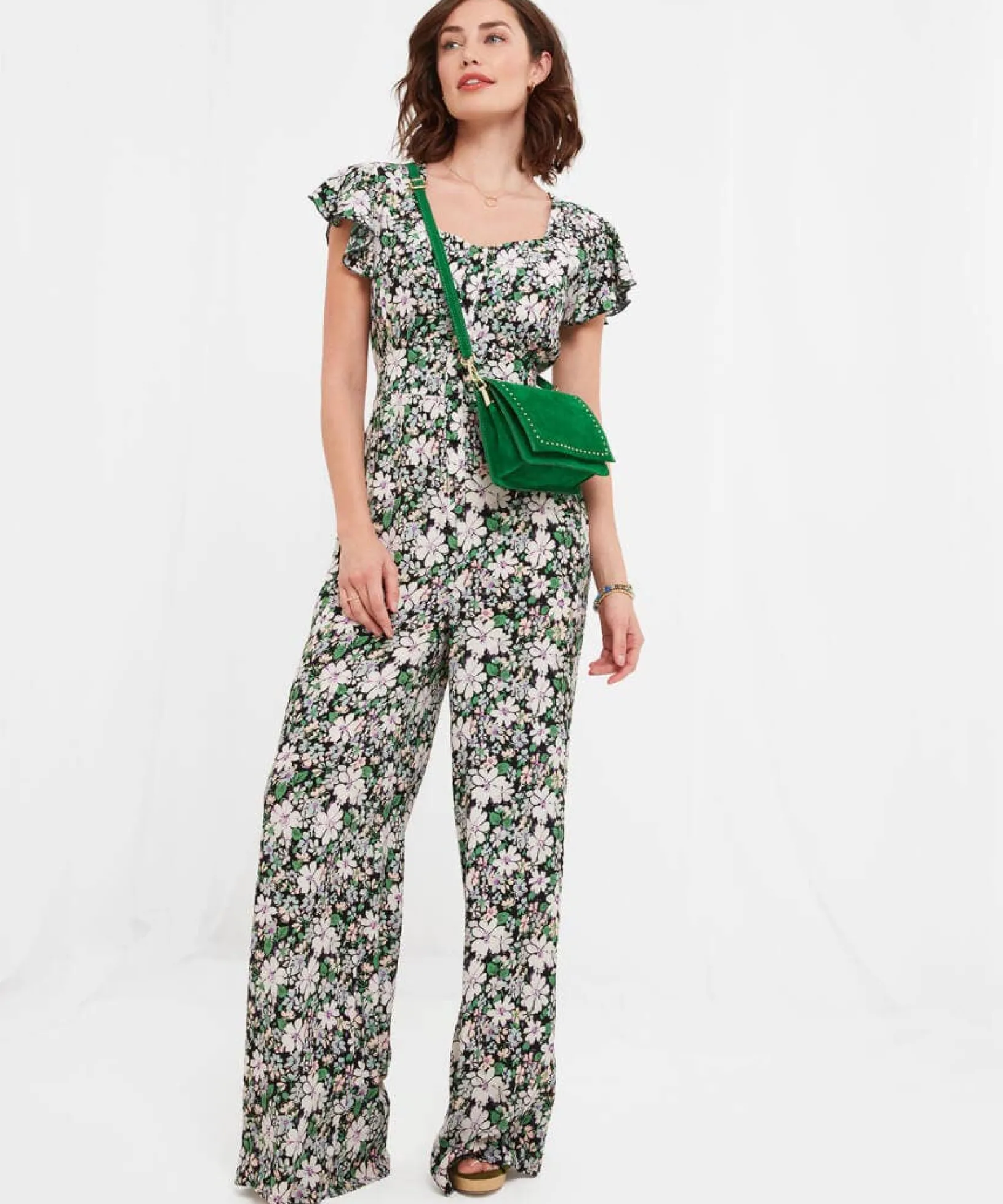 fabulous_flora_jumpsuit_2.webp Sale Jumpsuits | Sale Jeans & Trousers | Women's | Women's Joe Browns Fabulous Flora Jumpsuit Multi