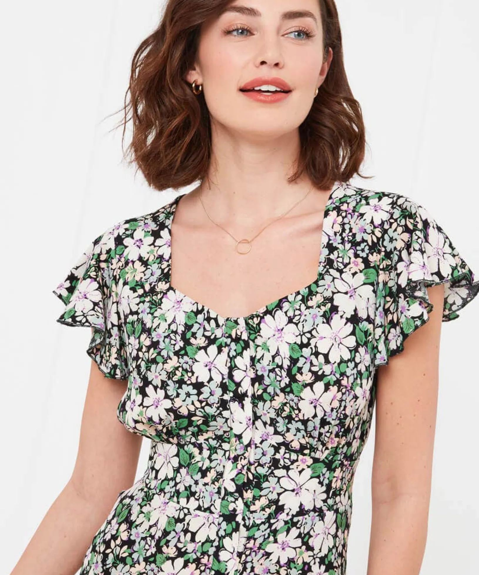 fabulous_flora_jumpsuit_4.webp Sale Jumpsuits | Sale Jeans & Trousers | Women's | Women's Joe Browns Fabulous Flora Jumpsuit Multi