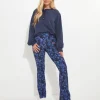 Pyjamas & Loungewear | Activewear | Jeans & Trousers | Sale Pyjamas & Loungewear | Sale Jeans & Trousers | Women's | Women's | Women's | Women's | Women's Joe Browns Fabulous Floral Flares Blue