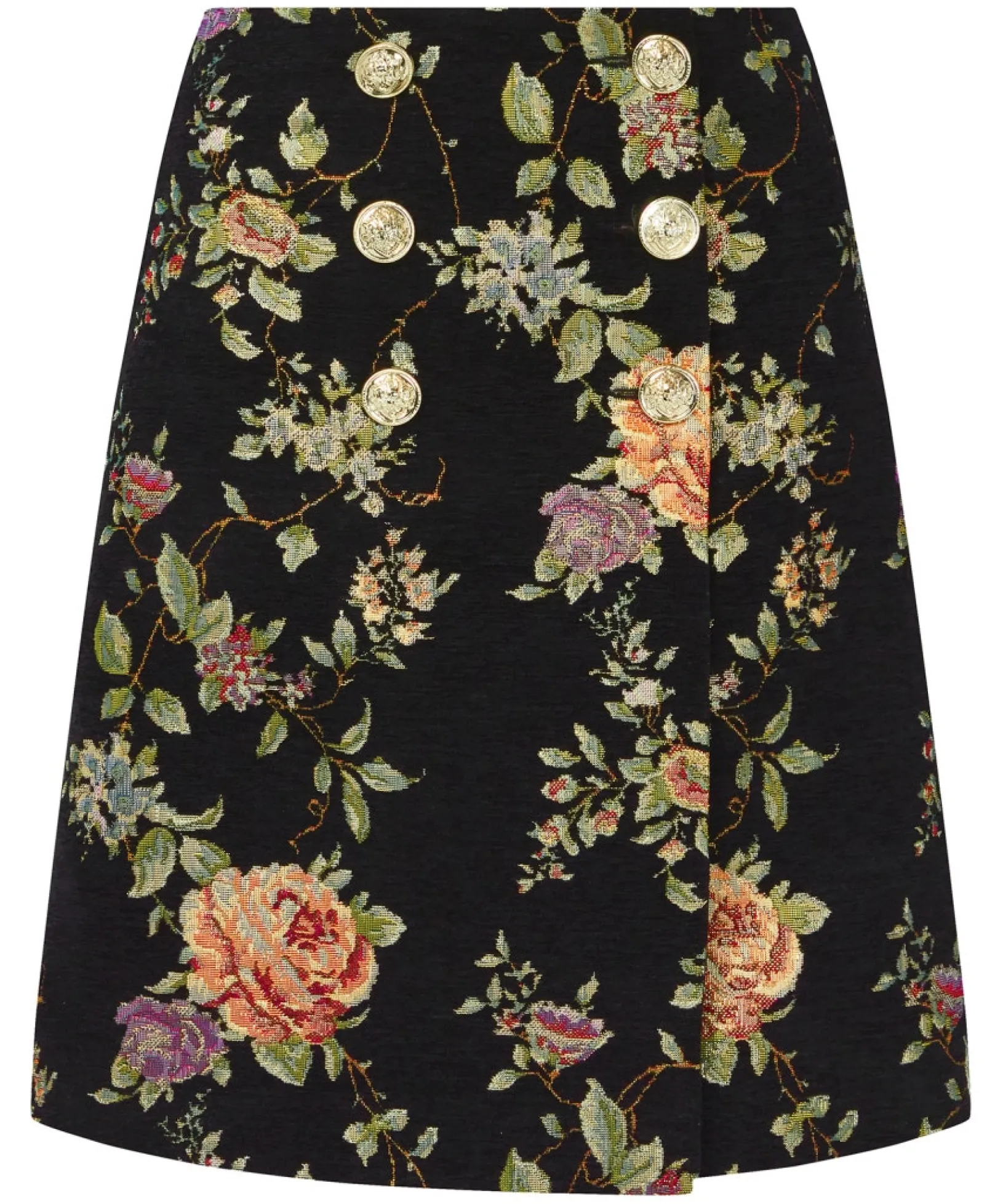 fabulous_floral_skirt_1.webp Skirts | Sale Skirts | Women's | Women's Joe Browns Fabulous Floral Skirt Black