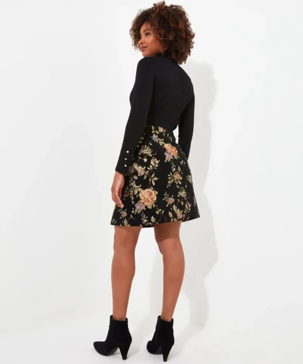 Skirts | Sale Skirts | Women's | Women's Joe Browns Fabulous Floral Skirt Black