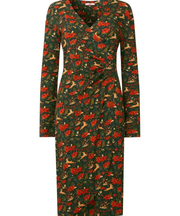 Party Dresses | Occasion Outfits | Dresses | Half Price Christmas Styles | Sale Dresses | Top Picks | Top Picks | Women's | Women's | Women's Joe Browns Fabulously Festive Wrap Dress Green