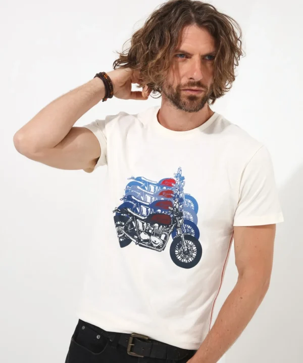 Shop Men's Collection | Graphic T-Shirts | Tops & T-Shirts | Sale Tops & T-Shirts | Top Picks | Top Picks | Men，s | Men，s Joe Browns Fading Ride Tee White/Navy