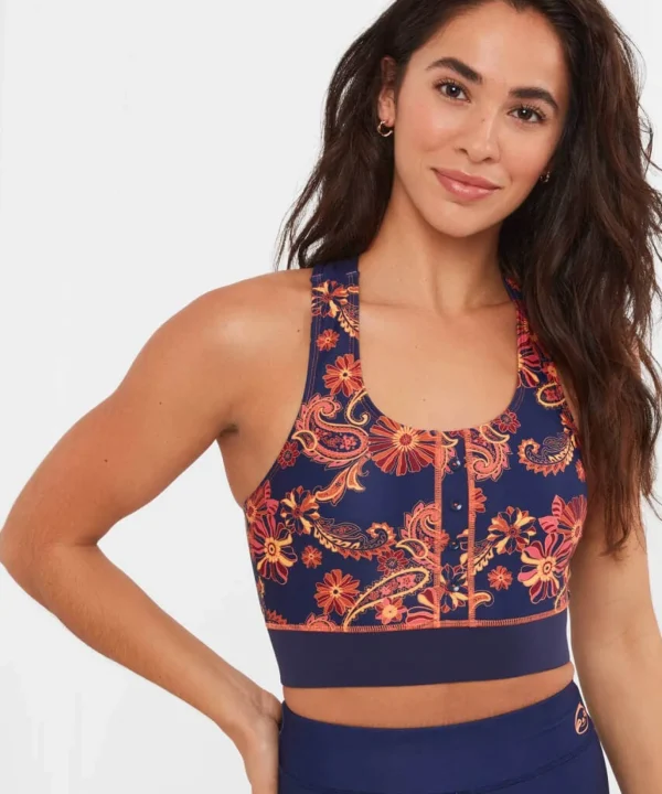 Sale Pyjamas & Loungewear | Sale Tops, Tunics & Blouses | Women's | Women's Joe Browns Fancy Floral Yoga Top Blue