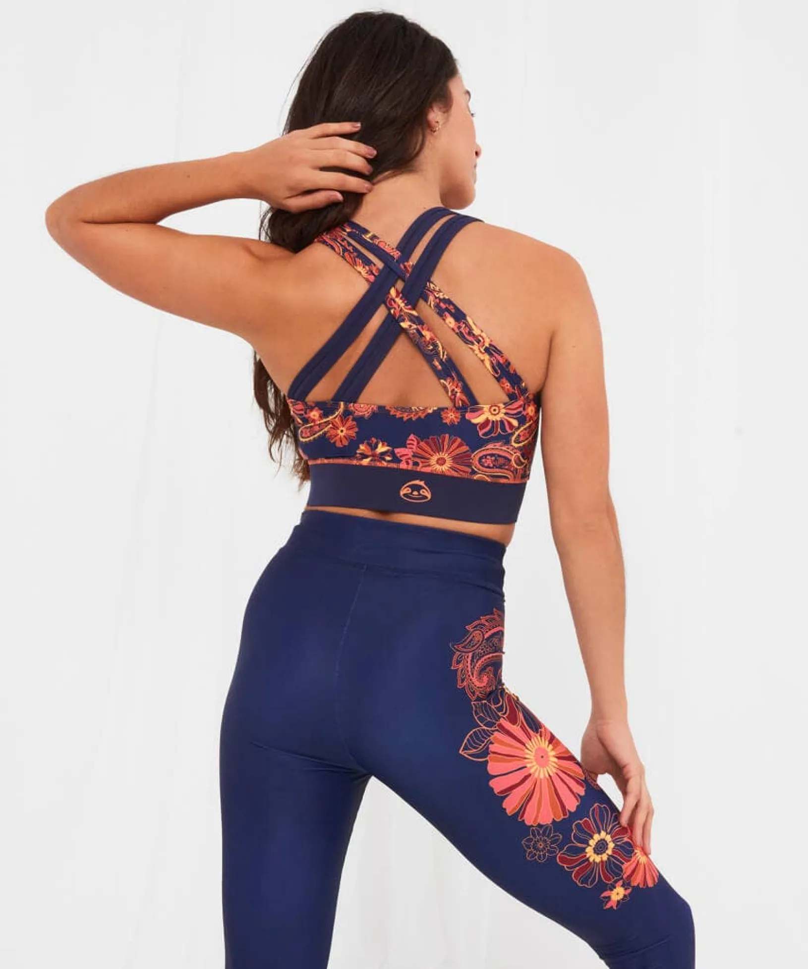 fancy_floral_yoga_top_5.webp Sale Pyjamas & Loungewear | Sale Tops, Tunics & Blouses | Women's | Women's Joe Browns Fancy Floral Yoga Top Blue