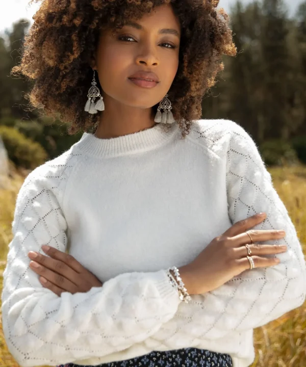 Cardigans & Coatigans | Sale Knitwear & Jumpers | Top Picks | Women's Joe Browns Fancy High Neck Jumper Cream
