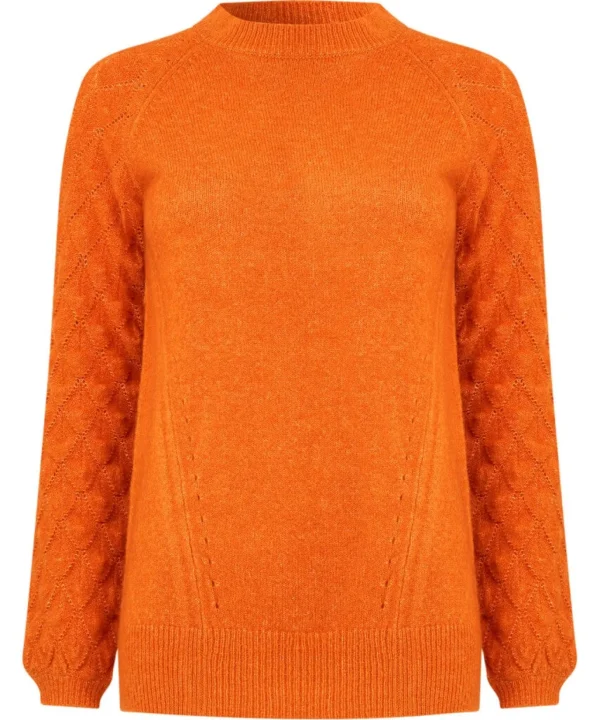 Cardigans & Coatigans | Sale Knitwear & Jumpers | Top Picks | Women's Joe Browns Fancy Sleeve Jumper Orange / Winter White