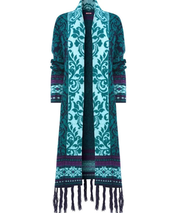 Shop Women's Collection | Cardigans & Coatigans | Sale Knitwear & Jumpers | Top Picks | Top Picks | Women's Joe Browns Fancy Tassel Cardigan Teal