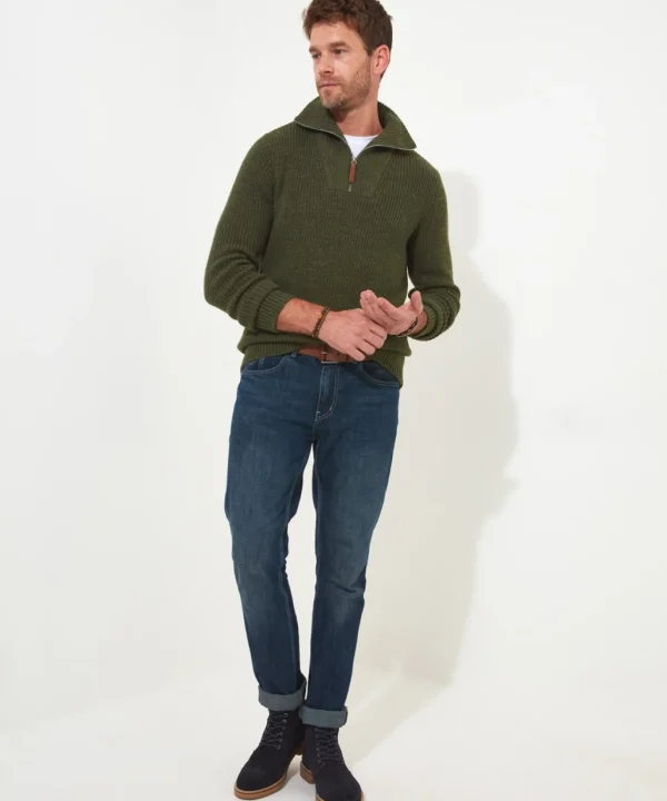 Shop Men's Collection | Hoodies & Sweatshirts | Layering Essentials | Knitwear & Jumpers | Top Picks | Men，s | Men，s | Men，s Joe Browns Fantastic Funnel Olive / Cream