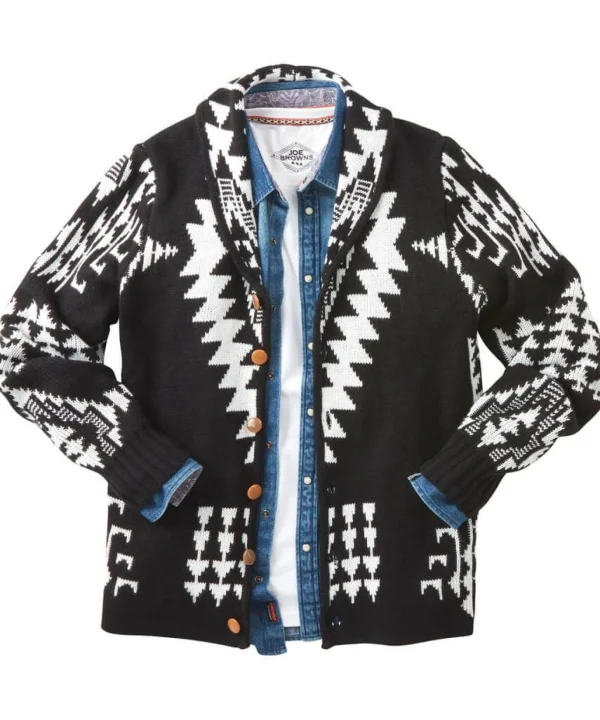 Shop Men's Collection | Knitwear & Jumpers | Gifts | Sale Knitwear & Jumpers | Top Picks | Men，s | Men，s | Men，s Joe Browns Feeling Wild Cardigan Black