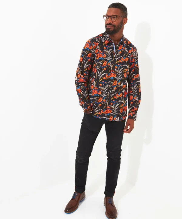 Shop Men's Collection | Funky Shirts | Shirts | Sale Shirts | Top Picks | Top Picks | Men，s | Men，s Joe Browns Fiery Fun Floral Shirt Black