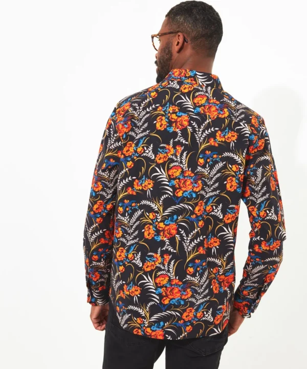 Shop Men's Collection | Funky Shirts | Shirts | Sale Shirts | Top Picks | Top Picks | Men，s | Men，s Joe Browns Fiery Fun Floral Shirt Black