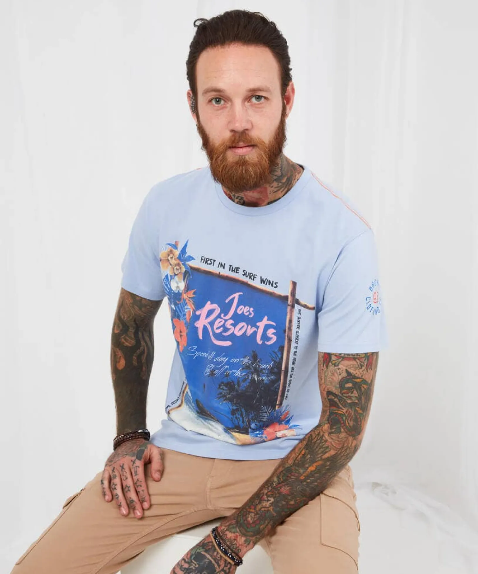 first_in_tee_0.webp Sale Tops & T-Shirts | Men,s Joe Browns First in Tee Blue