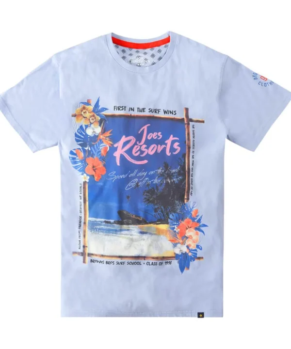 Sale Tops & T-Shirts | Men，s Joe Browns First in Tee Blue